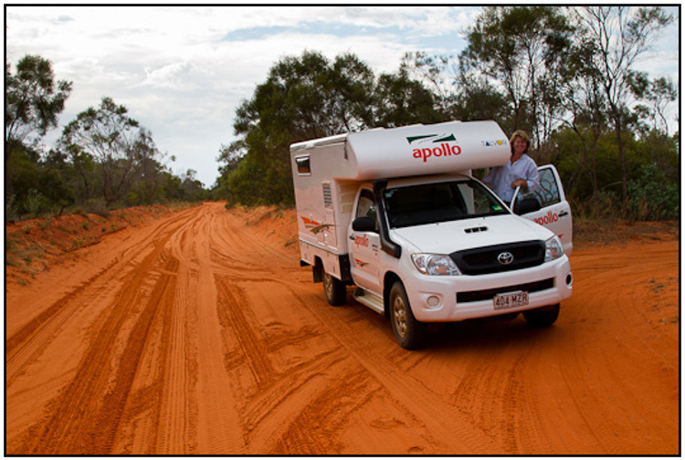 2011-07-13 - Carin in onze 4wd-camper<br/>Broome - Australië<br/>Canon EOS 7D - 24 mm - f/8.0, 0.01 sec, ISO 200