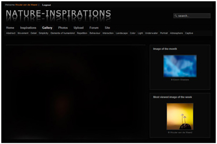 001-01-01 - Mijn paddenstoelenfoto op Nature Inspirations website<br/><br/> -  - , , ISO