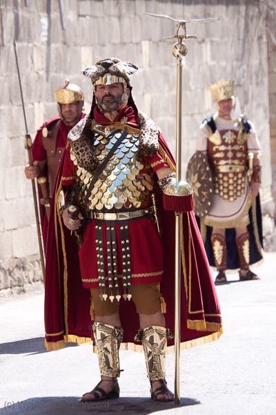 2009-04-05 - Romeinse krijgers in de Paas-optocht<br/>Balzan - Malta<br/>Canon EOS 50D - 160 mm - f/5.0, 1/400 sec, ISO 200