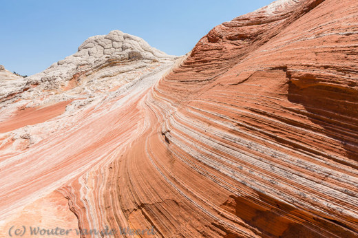 2014-07-17 - Rode rotsen met witte lijnen<br/>White Pocket - Arizona - Verenigde Staten<br/>Canon EOS 5D Mark III - 27 mm - f/11.0, 1/160 sec, ISO 100