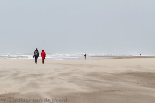 2014-01-07 - Gezandstraald worden tijdens de strandwandeling<br/>Strand - Katwijk - Nederland<br/>Canon EOS 7D - 200 mm - f/5.6, 1/800 sec, ISO 400
