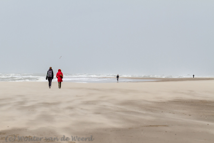 2014-01-07 - Gezandstraald worden tijdens de strandwandeling<br/>Strand - Katwijk - Nederland<br/>Canon EOS 7D - 200 mm - f/5.6, 1/800 sec, ISO 400