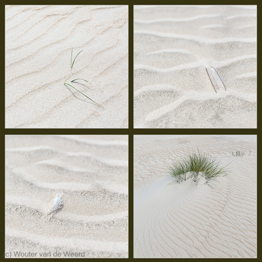 001-01-01 - Collage van zand-structuren<br/>De Hors - Texel - Nederland<br/> -  - , , ISO 