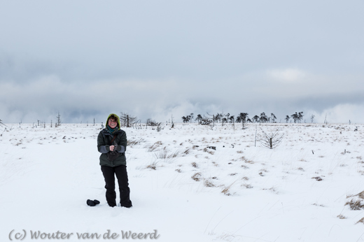 2015-01-30 - Carin in de diepe sneeuw<br/>Noir Flohay - Baraque Michel - België<br/>Canon EOS 5D Mark III - 51 mm - f/8.0, 0.01 sec, ISO 200
