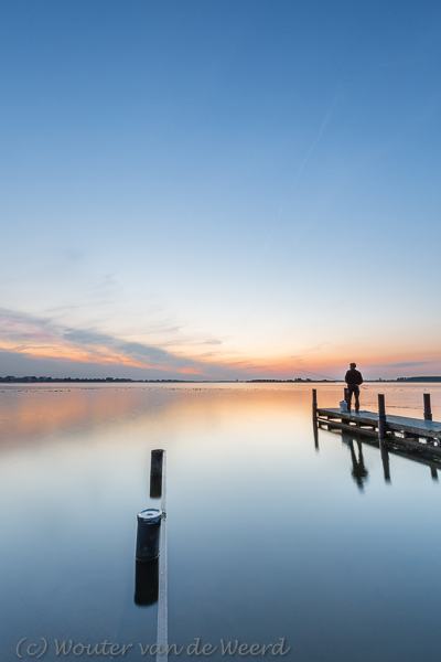 2014-08-27 - De visser<br/>Gooimeer - Blaricum - Nederland<br/>Canon EOS 5D Mark III - 17 mm - f/14.0, 8 sec, ISO 100