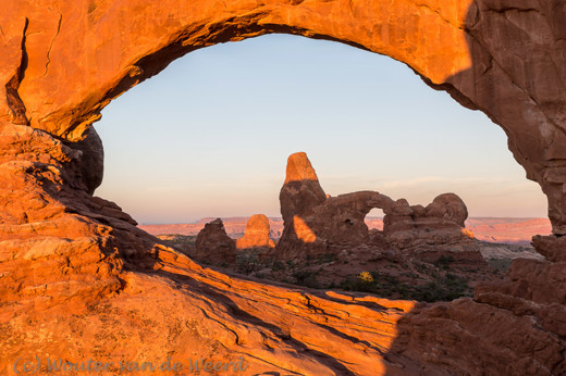 2014-07-12 - Turret Arch en North Window<br/>Arches National Park - Verenigde Staten<br/>Canon EOS 5D Mark III - 38 mm - f/14.0, 0.1 sec, ISO 100