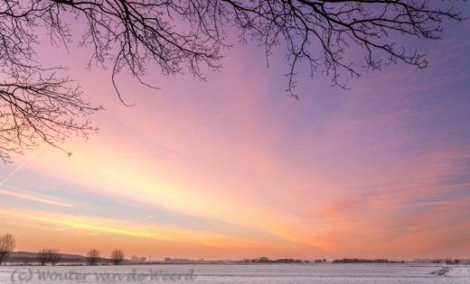 2016-01-22 - Prachtige zonsopkomst<br/>Amerongse Bovenpolder - Amerongen - Nederland<br/>Canon EOS 5D Mark III - 24 mm - f/11.0, 0.8 sec, ISO 100