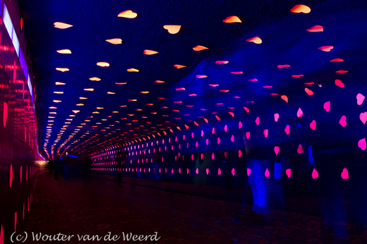 2011-11-06 - GLOW - Tunnel of Love<br/>GLOW-route - Eindhoven - Nederland<br/>Canon EOS 7D - 24 mm - f/8.0, 21 sec, ISO 800