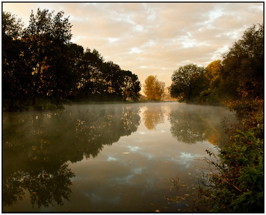 2010-10-18 - Oud-Hollands landschap bij zonsopkomst<br/>Rhijnauwen - Bunnik - Nederland<br/>Canon EOS 50D - 24 mm - f/8.0, 1/15 sec, ISO 400